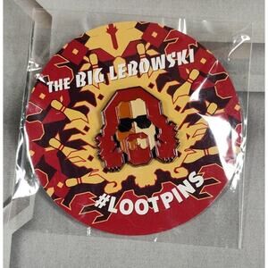The Big Lebowski Movie featuring The Dude Pin (Jeff Bridges) Great Gift Idea